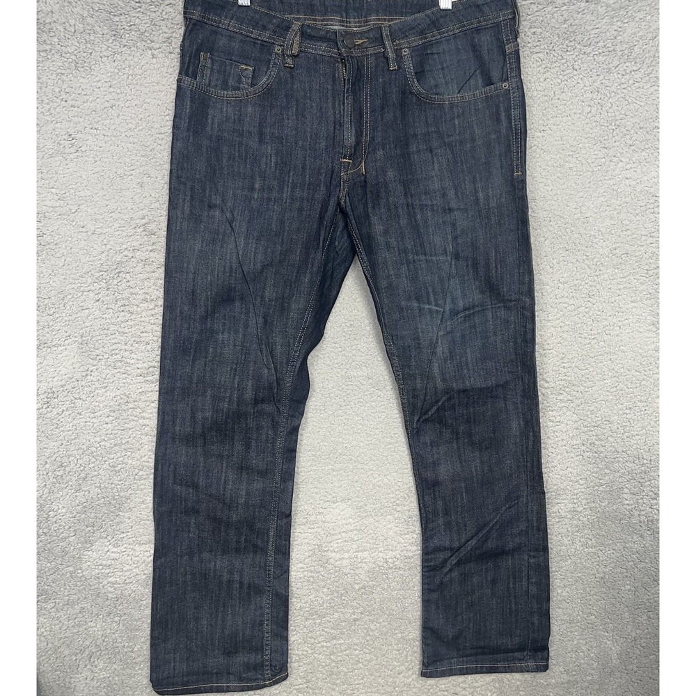 Five Four Jeans Men's Size 38 x32 Blue Dark Wash Denim‎ Straight Slim Mid Rise